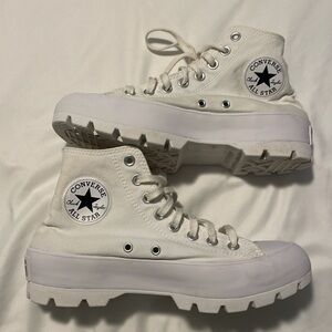 Converse Chuck Taylor All-Star high lugged white size 9 High-Top Canvas Sneakers